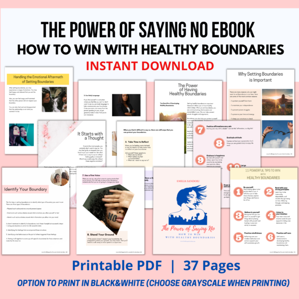 The Power of Saying NO Ebook