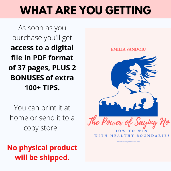 The Power of Saying NO eBook by Emilia Sandoiu